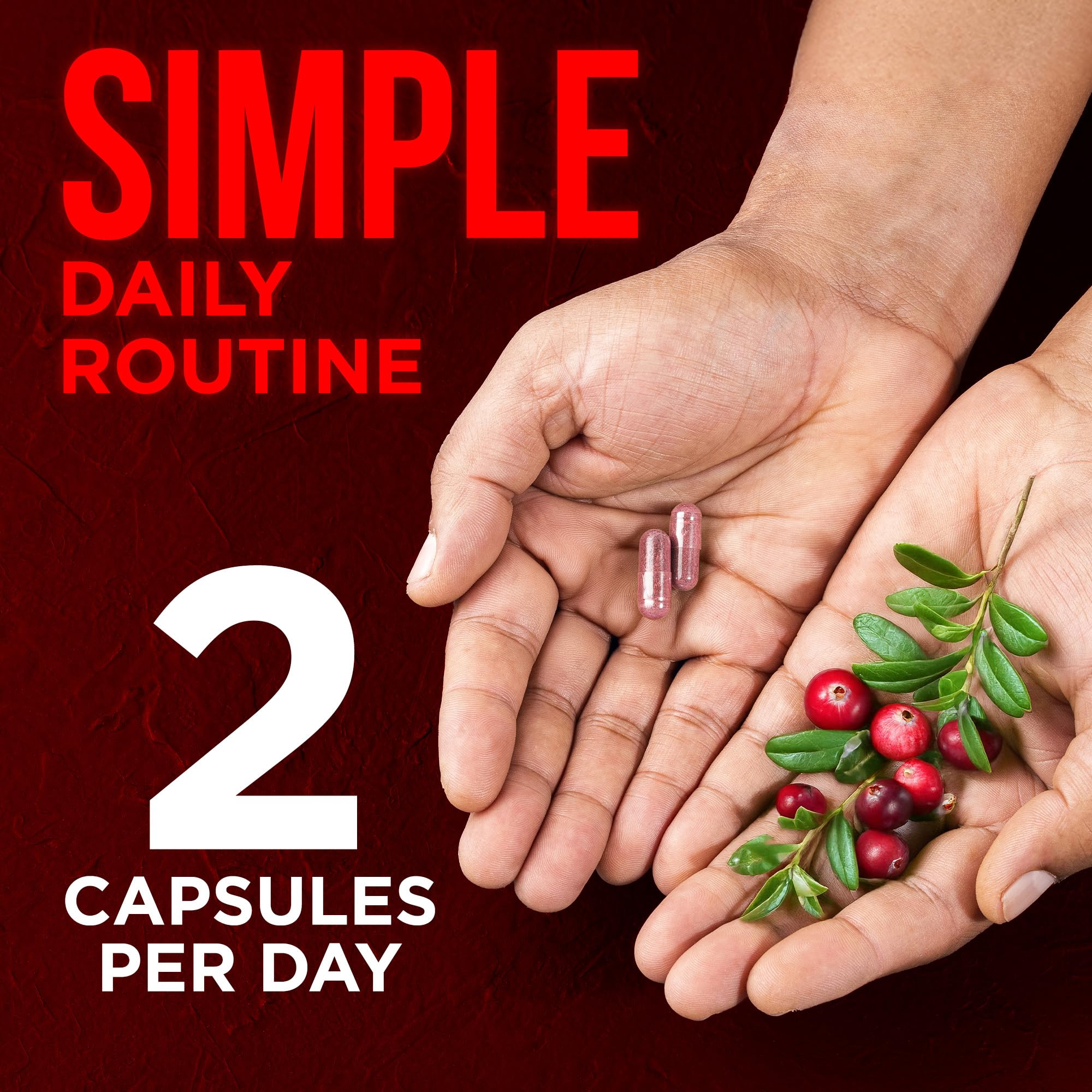 OmniBiotics Organic Cranberry 25:1 Concentrate capsules on wooden surface