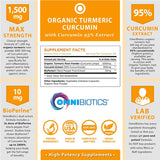 OmniBiotics Turmeric Curcumin Supplement capsule close-up