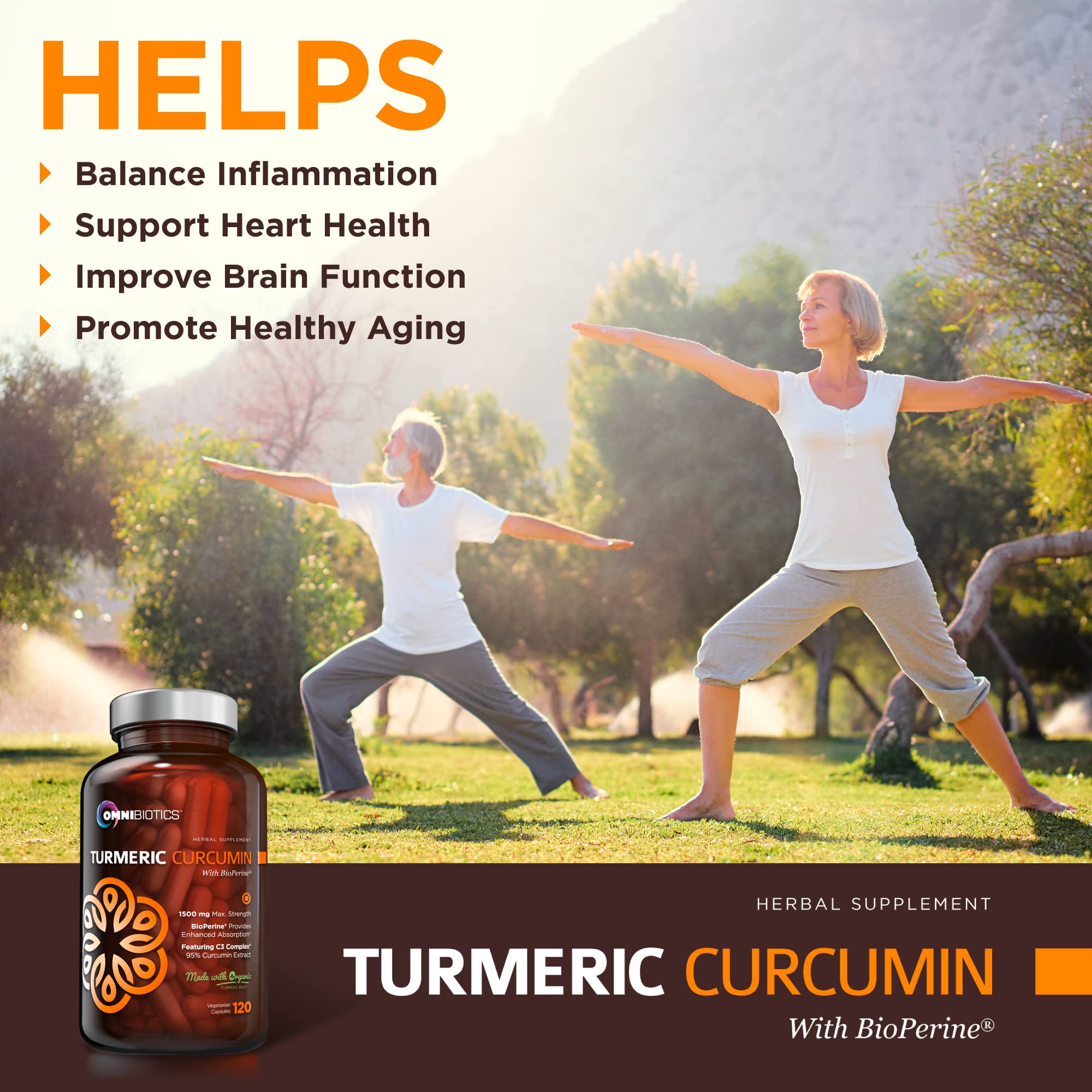 OmniBiotics Turmeric Curcumin Supplement ingredients list