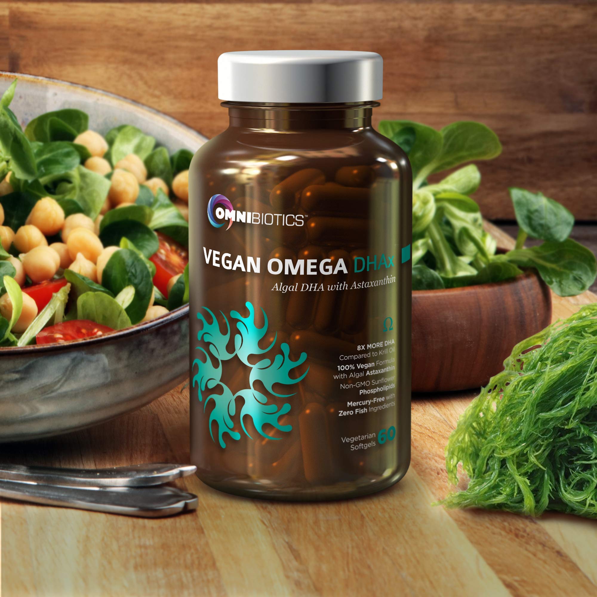 OmniBiotics Vegan Omega-3 DHA+EPA Supplement ingredients list