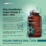 OmniBiotics Vegan Omega-3 DHA+EPA Supplement packaging