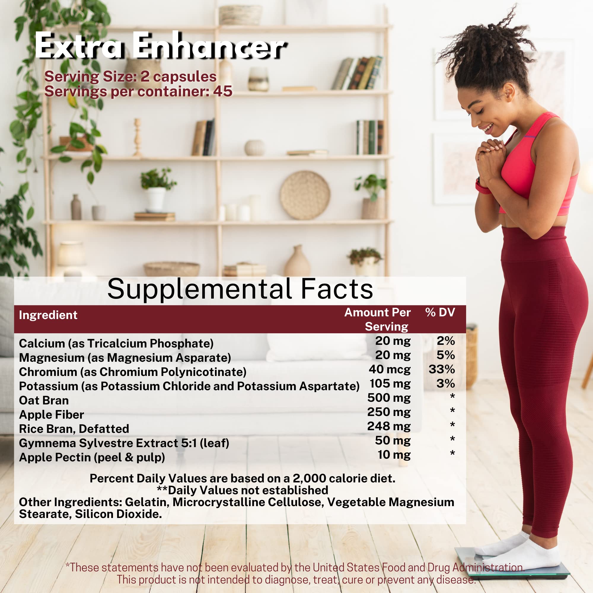 Omnitrition OmniTrim Extra supplement on a wooden table