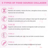OMOGS Collagen Powder 91g in a glass of water