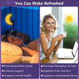 OMOGS Melatonin 10mg Tablets bottle on a wooden table