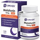 OMOGS Melatonin 10mg Tablets front view with packaging
