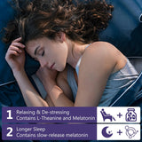 OMOGS Melatonin 10mg Tablets with a glass of water