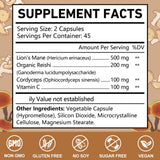 OMOGS Mushroom Supplement Blend 104g packaging