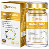 OMOGS NAD+ Supplement with Trans-Resveratrol front view