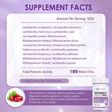 OMOGS Women's Probiotic Capsules 90 count bottle side view