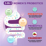 OMOGS Women's Probiotic Capsules on a wooden table