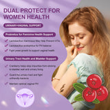 OMOGS Women's Probiotic Capsules with cranberry extract and vitamin C