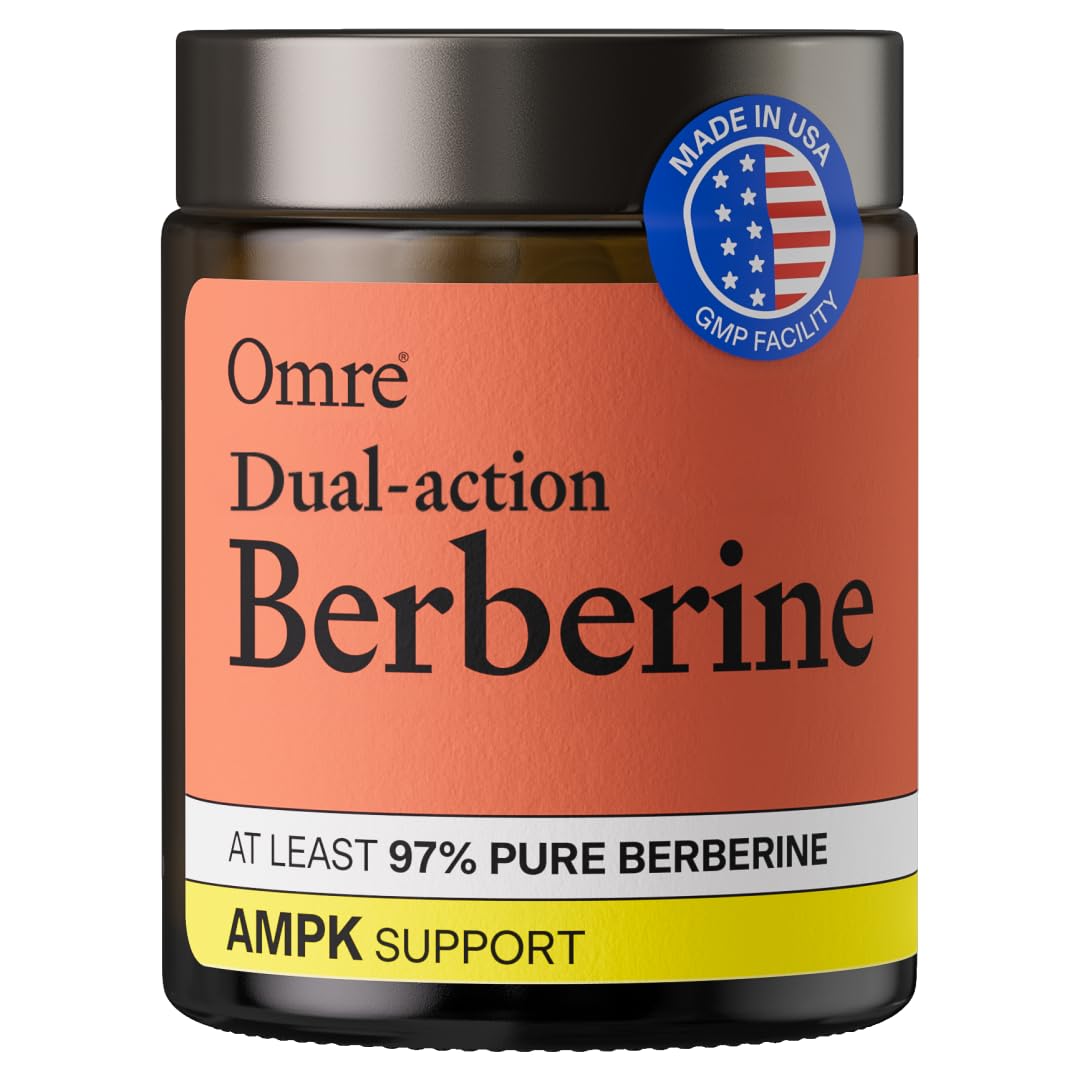 OMRE Berberine Supplement 1000mg bottle front view