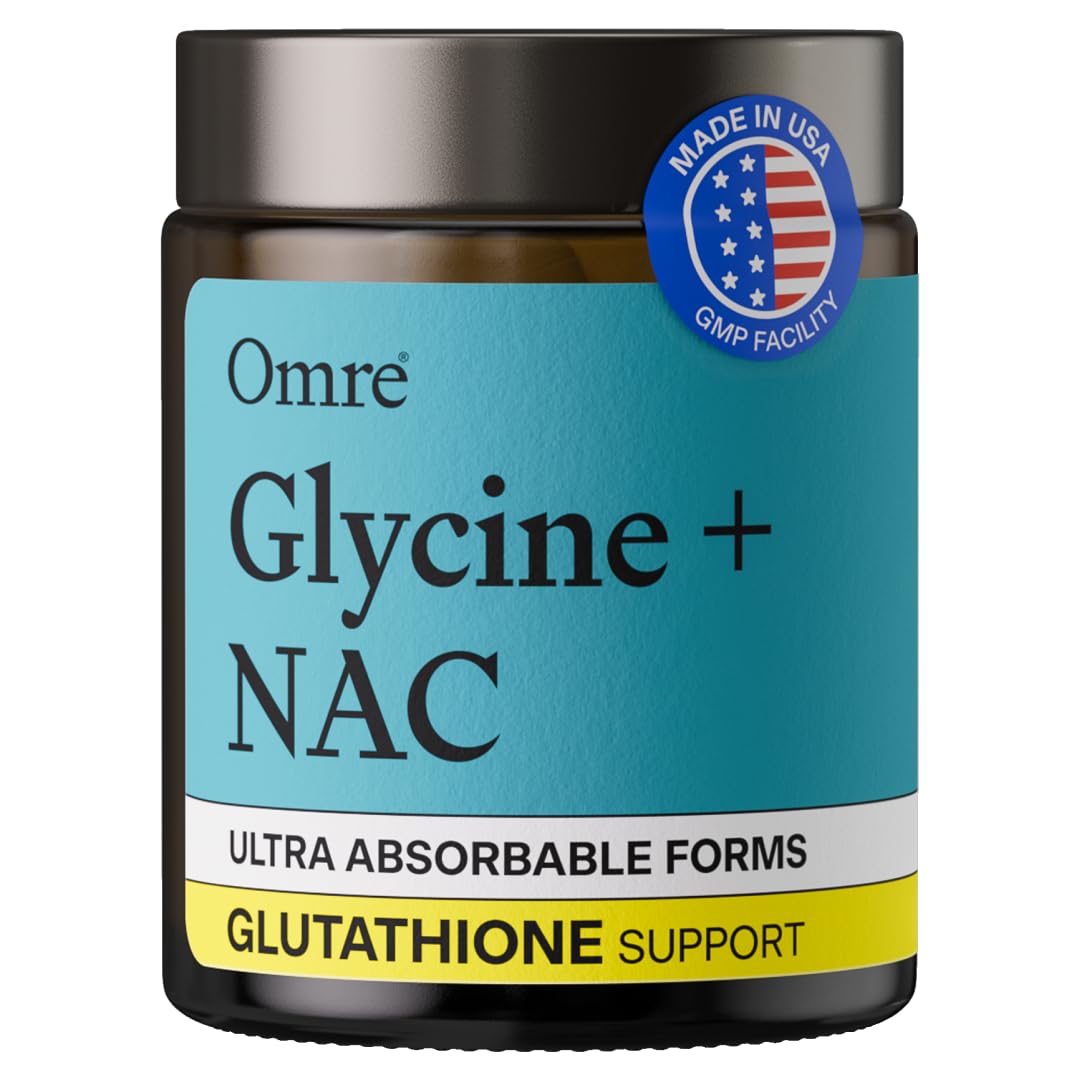 OMRE N-Acetyl Cysteine & Glycine supplement bottle front view