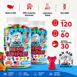 On Air Supply Hemp Oil Gummies close-up of gummies