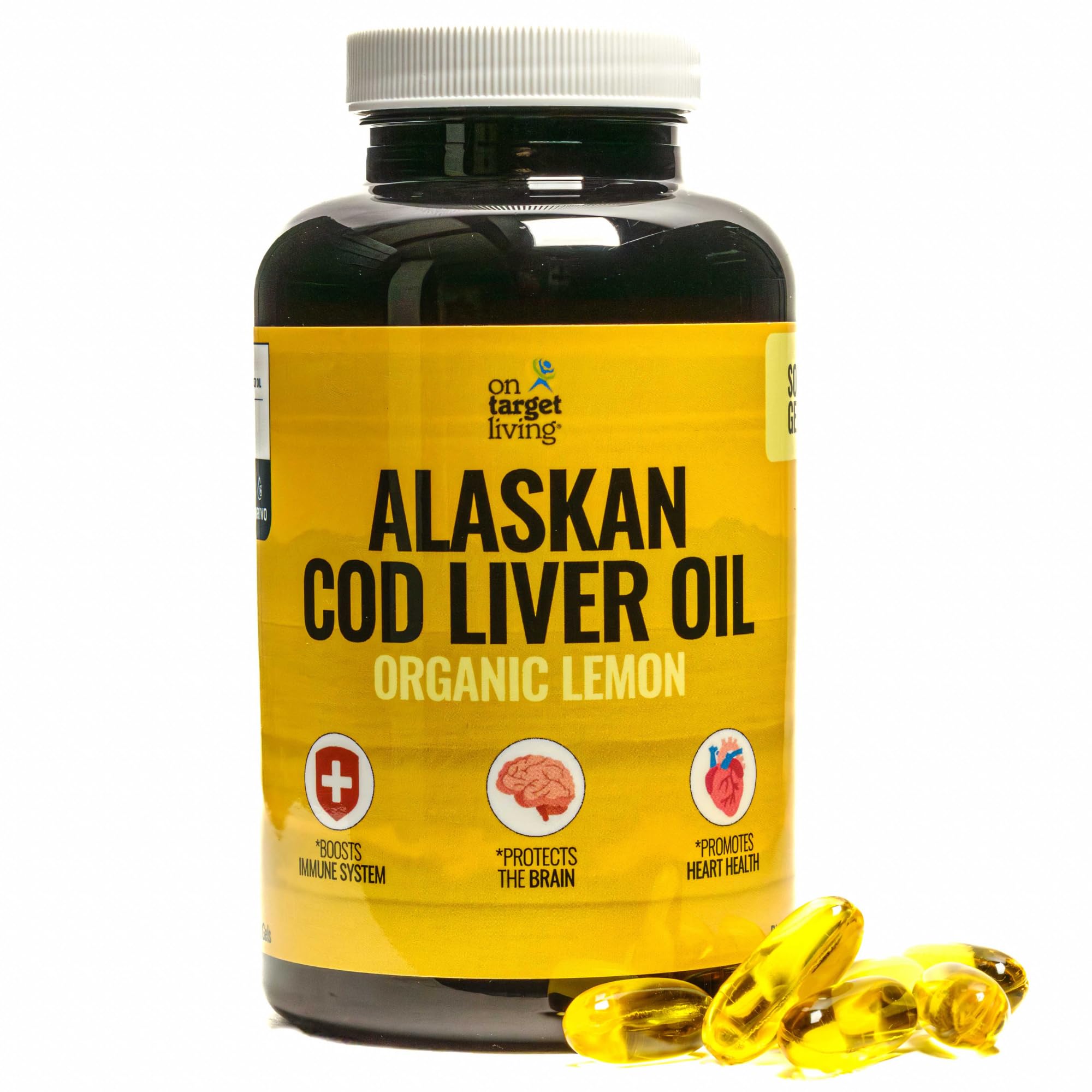 On Target Living Alaskan Cod Liver Oil 238g front view