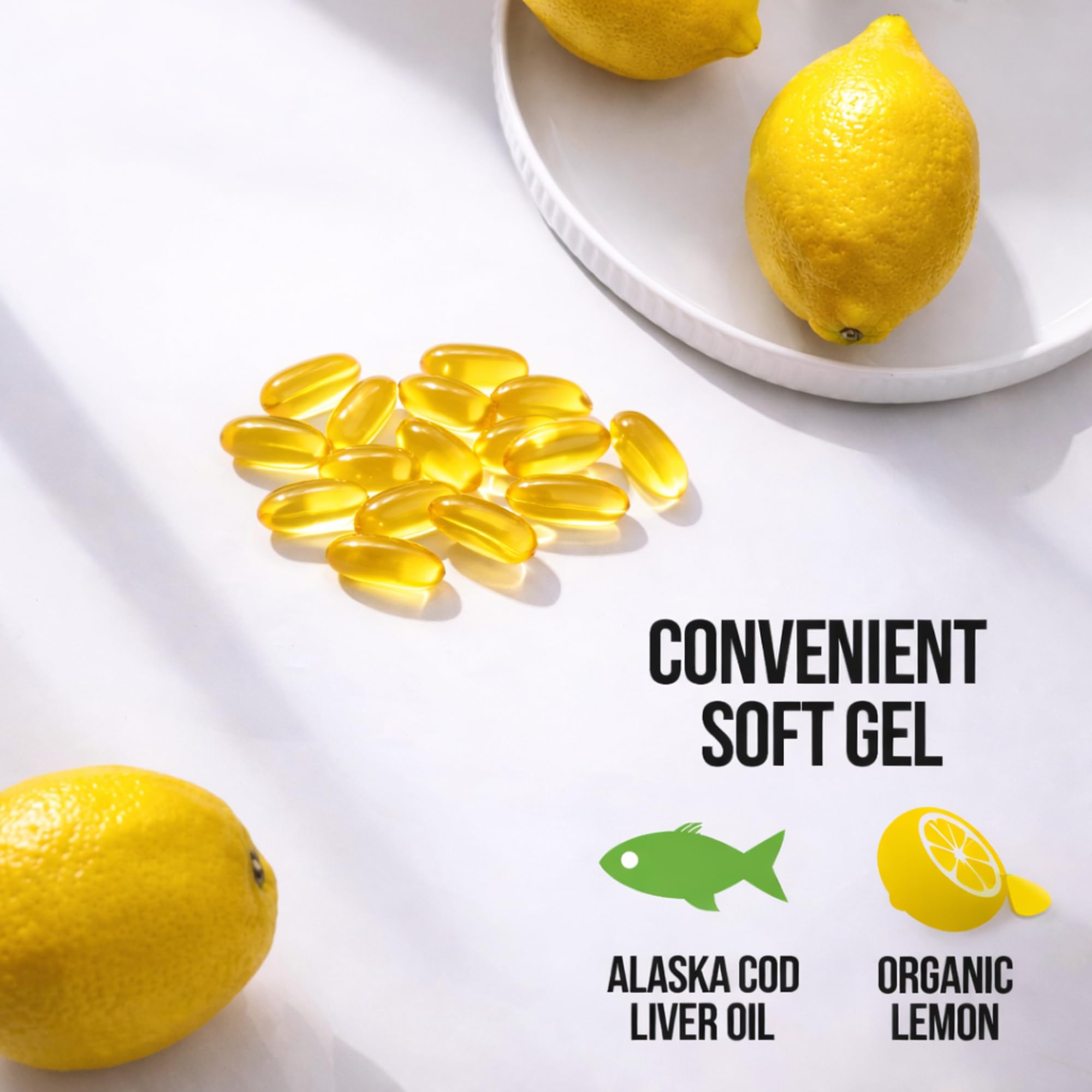 On Target Living Alaskan Cod Liver Oil label close-up
