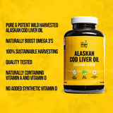 On Target Living Alaskan Cod Liver Oil serving suggestion
