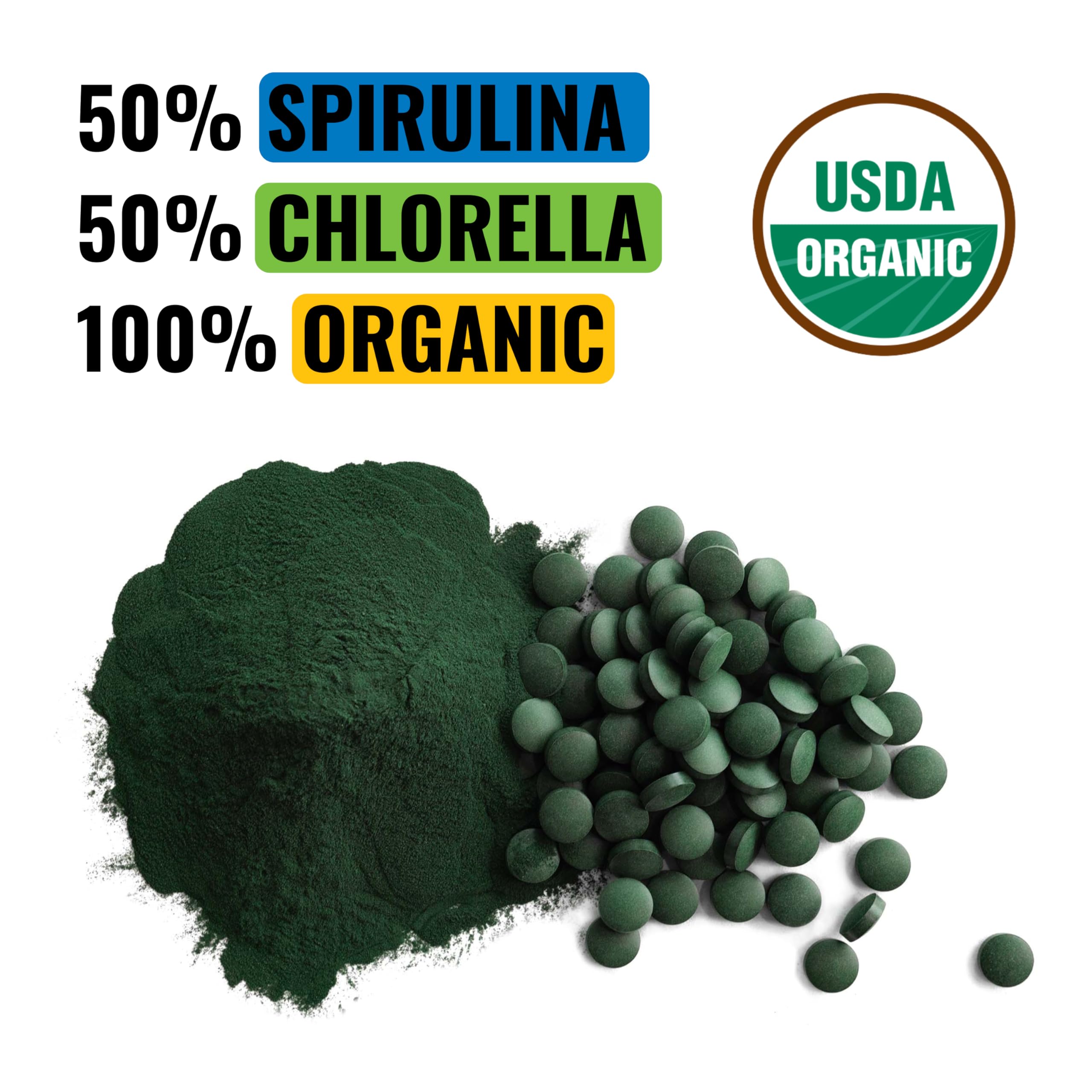 On Target Living Chlorella Spirulina Tablets packaging