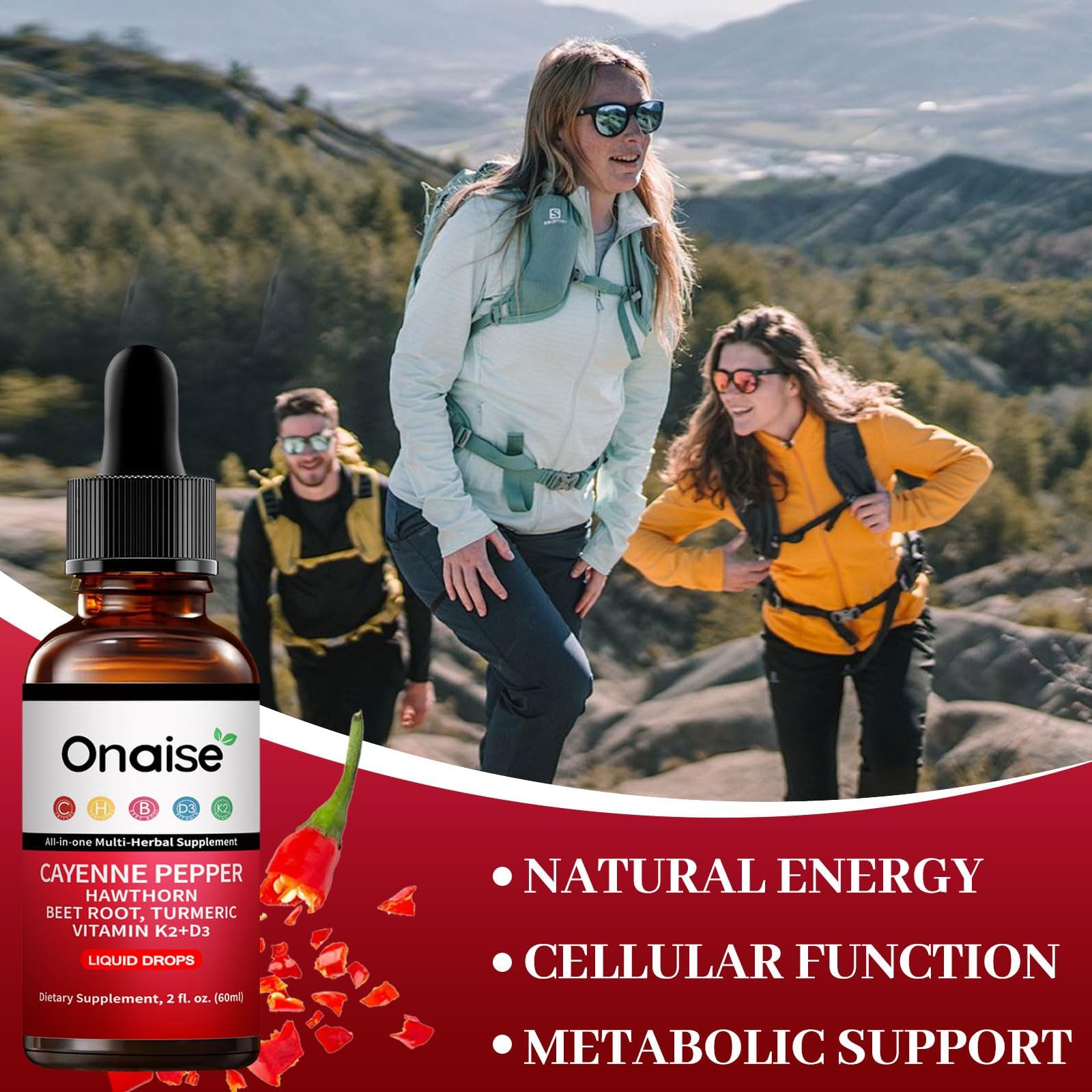 ONAISE Cayenne Pepper Drops ingredients list