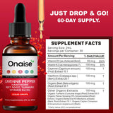 ONAISE Cayenne Pepper Drops packaging side view