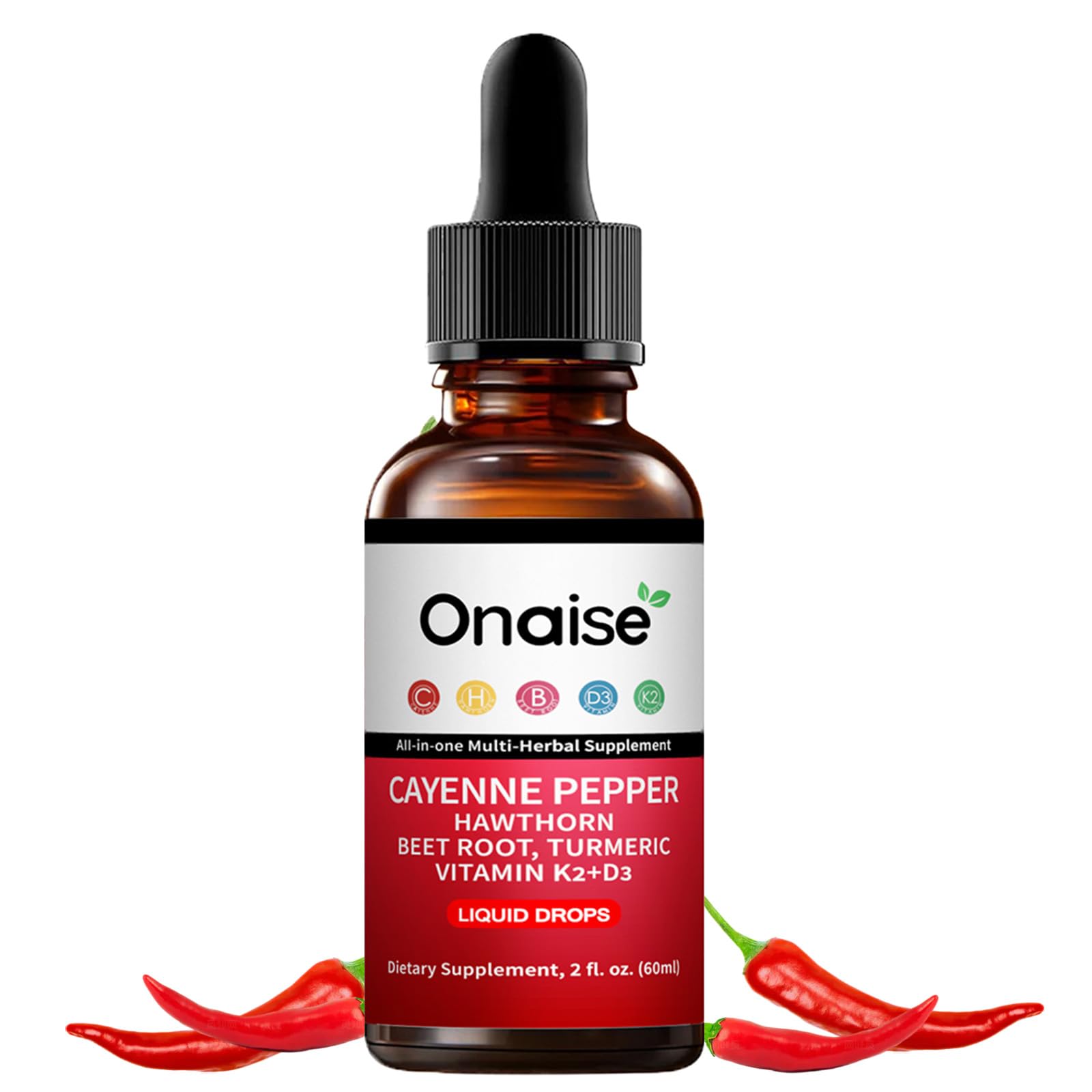 ONAISE Liquid Herbal Supplement front view, 141g bottle