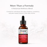 ONAISE Liquid Herbal Supplement label close-up
