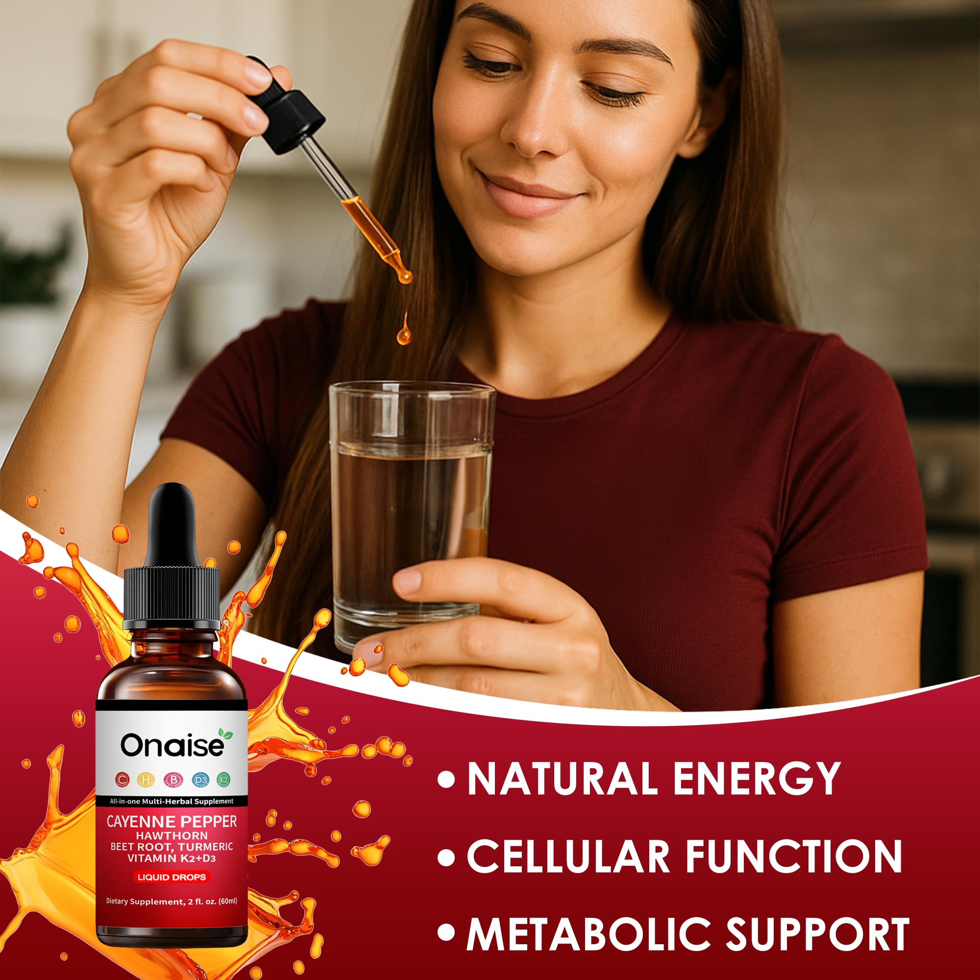 ONAISE Organic Cayenne Pepper Supplement opened package