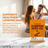 ONAISÉ Pumpkin Seed Oil & Saw Palmetto 300 Softgels side view