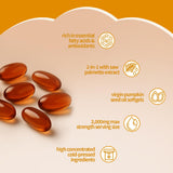ONAISÉ Pumpkin Seed Oil & Saw Palmetto softgel close-up