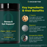 Once Better Ashwagandha Supplement bottle side view