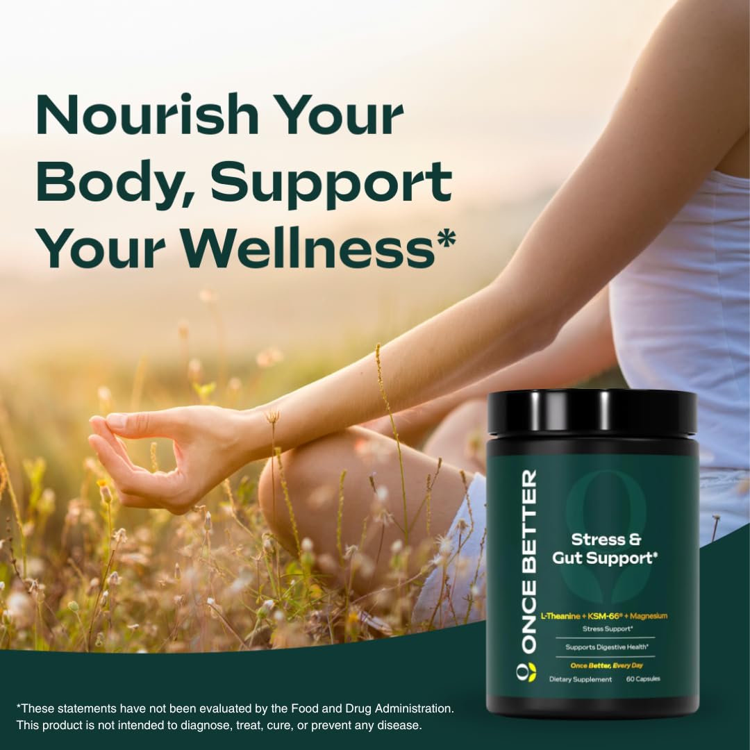 Once Better Ashwagandha Supplement capsule close-up