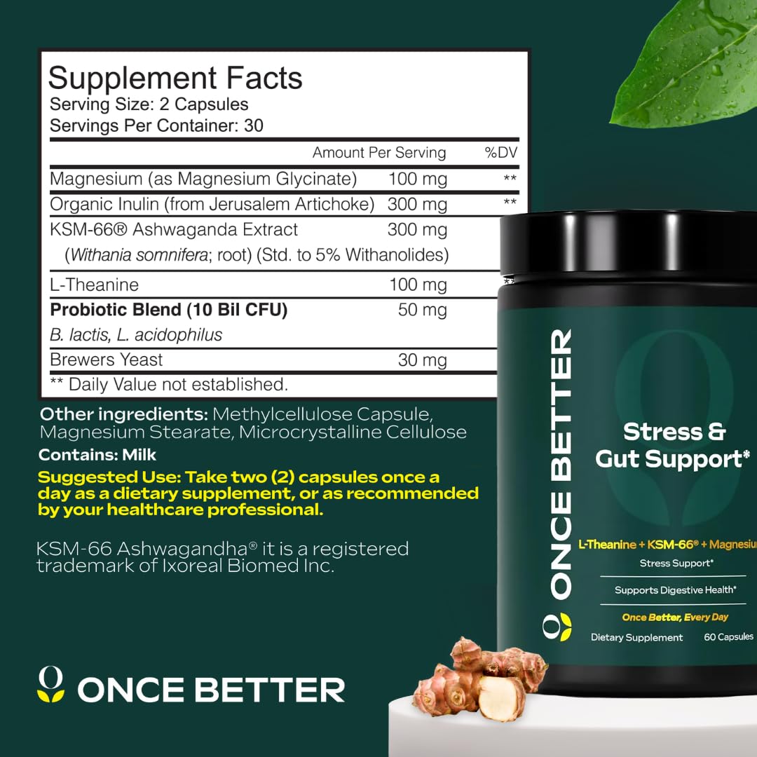 Once Better Ashwagandha Supplement packaging