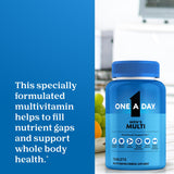 ONE A DAY Men's Multivitamin 289g with a glass of water