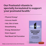 ONE A DAY Postnatal Multivitamins 30 Softgels back view