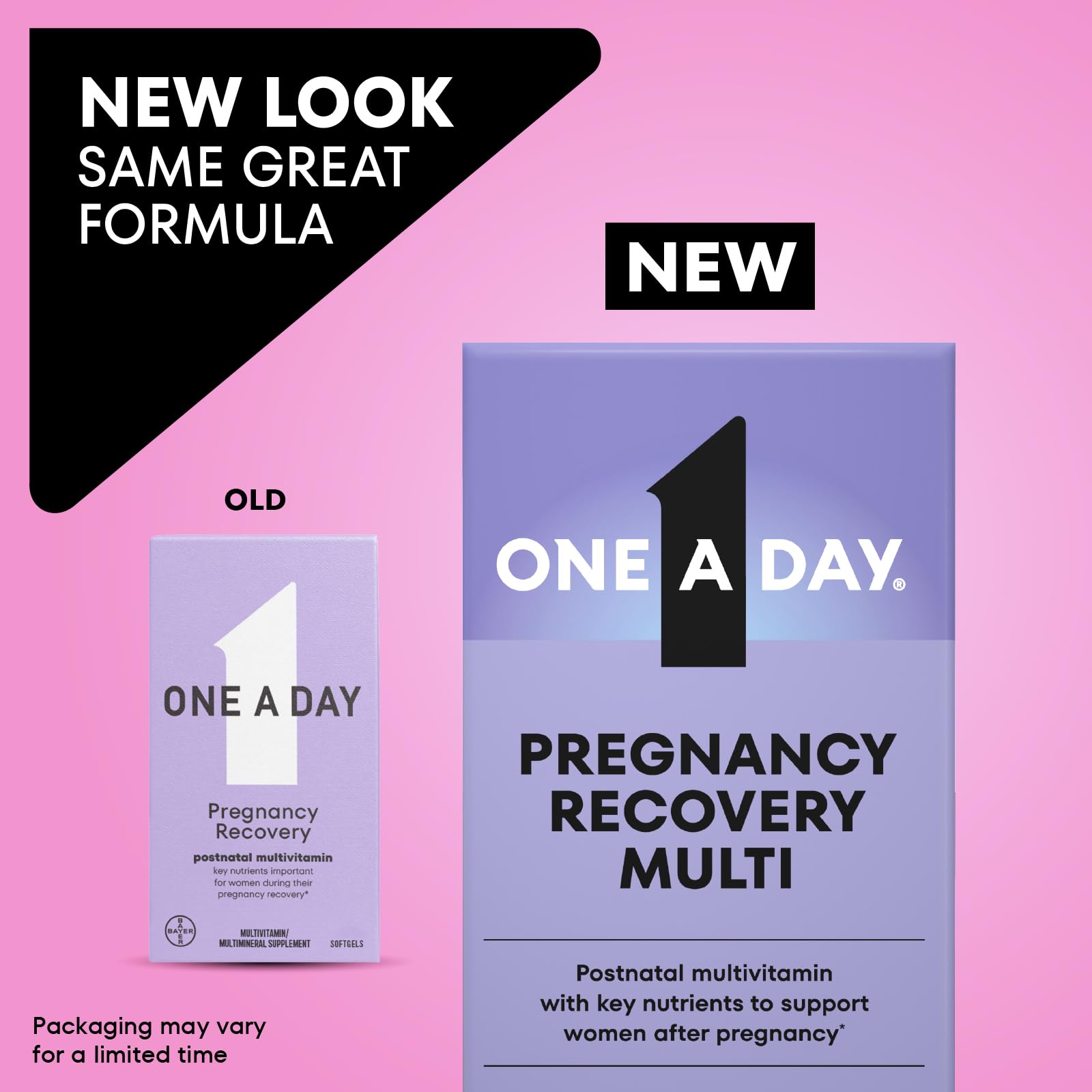 ONE A DAY Postnatal Multivitamins 30 Softgels packaging