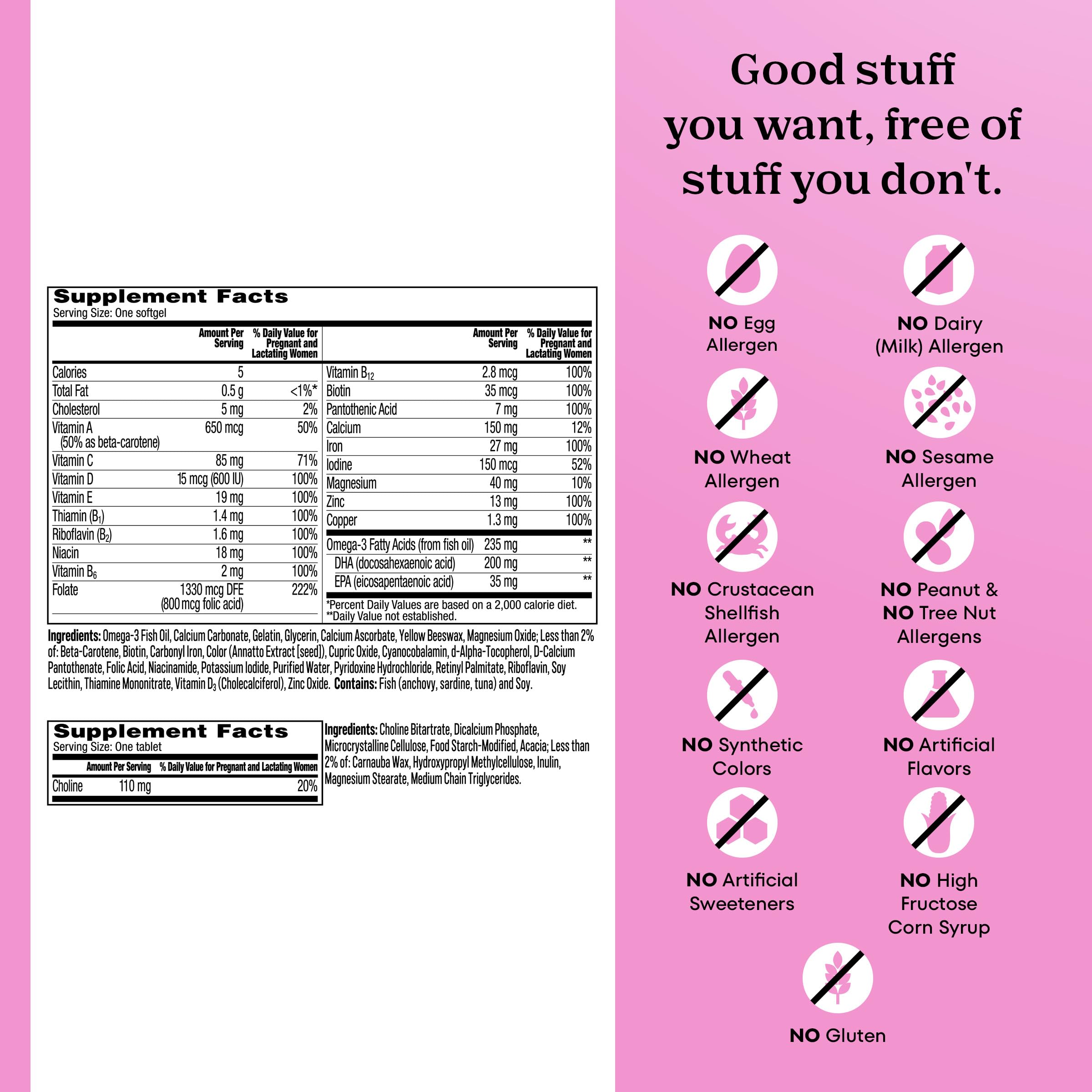 ONE A DAY Prenatal Advanced Multivitamin tablet close-up