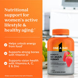 ONE A DAY Women's Multivitamin Gummies 50+ gummies in a bowl