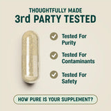 One Earth Health Beef Liver Capsules 3000mg with measuring spoon