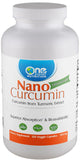 One Planet Nutrition Nano Curcumin 500mg veggie capsules front view