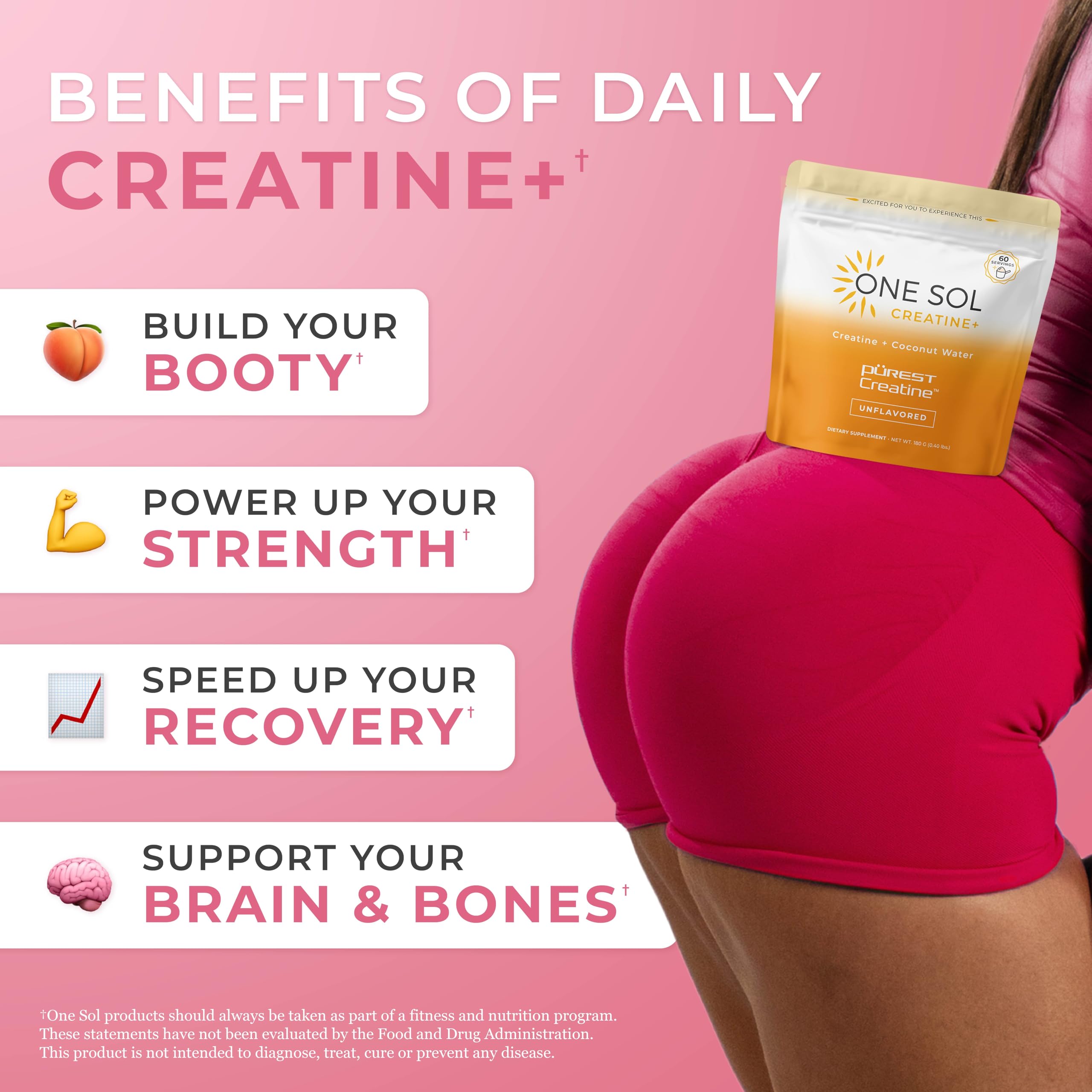 One Sol Creatine & Leucine Blend 181g Sour Cherry ingredients list