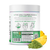 One Sol Super Greens Powder 276g nutritional information on packaging