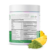 One Sol Super Greens Powder 276g scoop showing powder texture