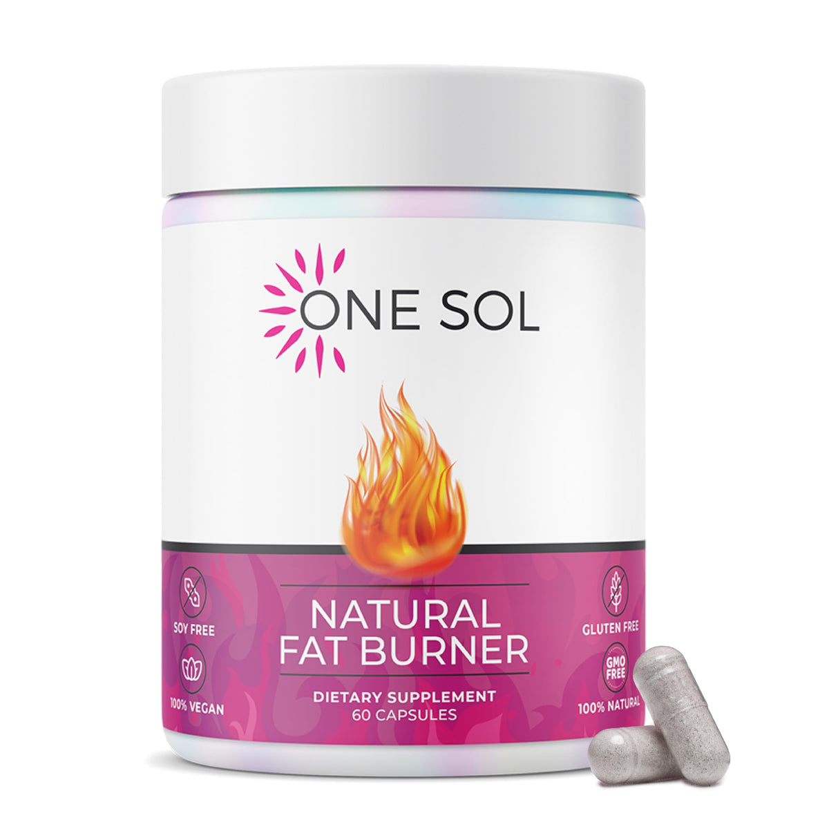One Sol Women's Fat Burner Capsules front view