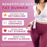 One Sol Women's Fat Burner Capsules on a wooden table