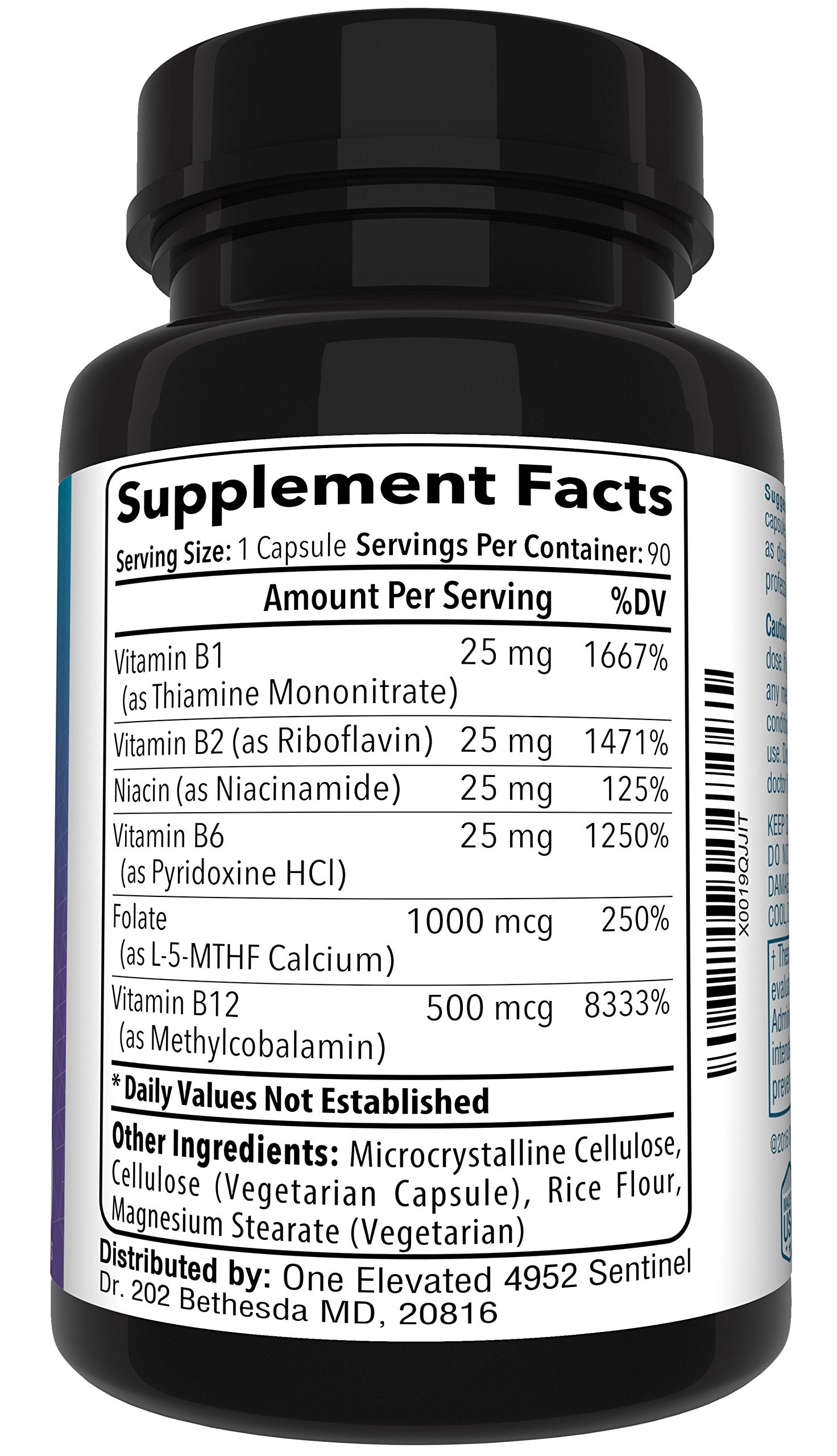 One support Methylfolate B9 Supplement capsule close-up