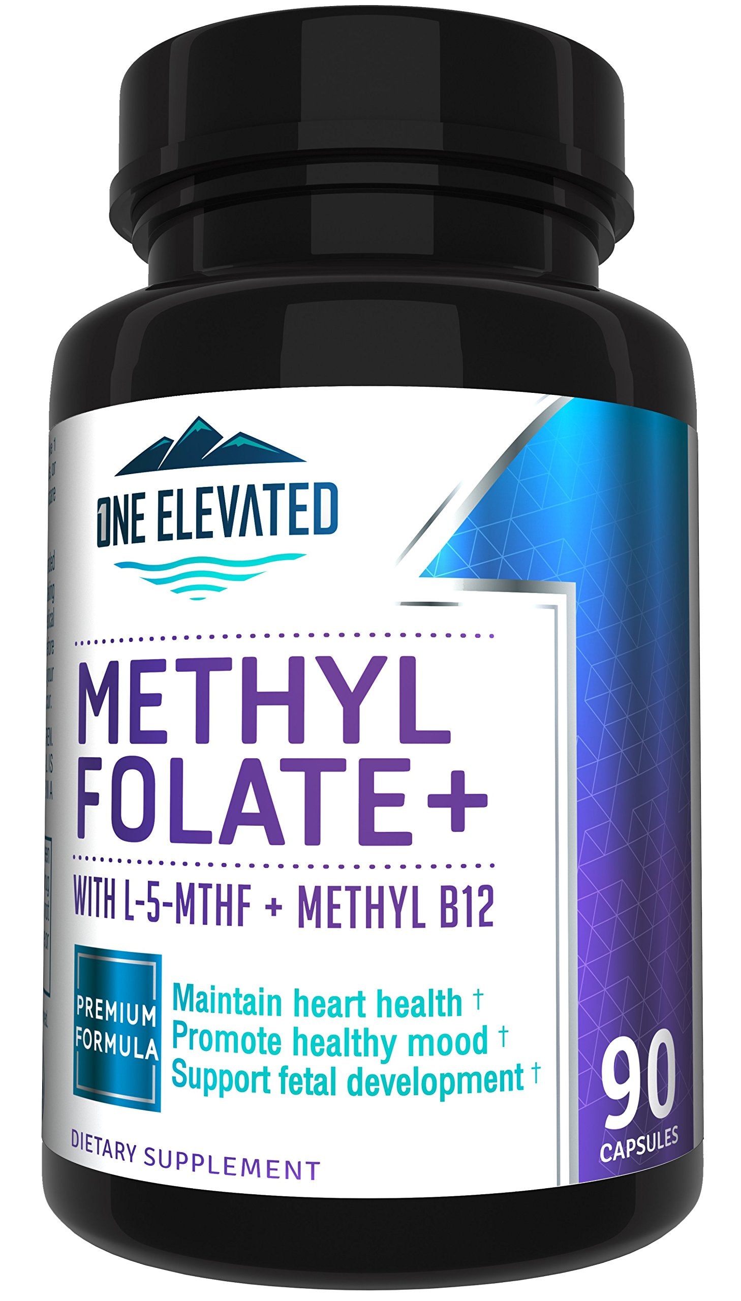 One support Methylfolate B9 Supplement front view, 68g