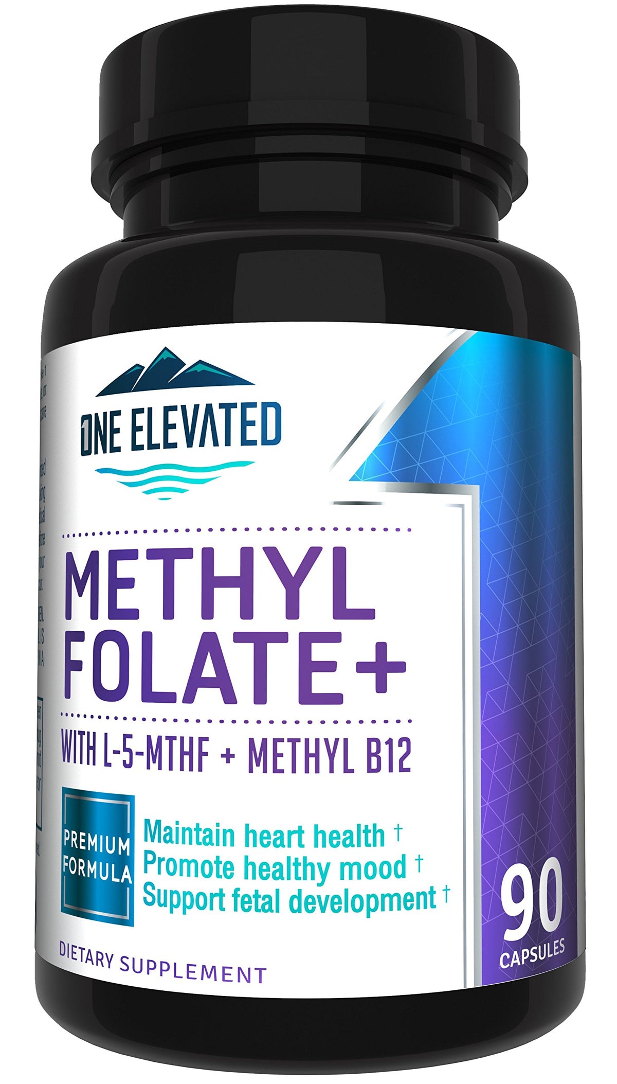 One support Methylfolate B9 Supplement front view, 68g