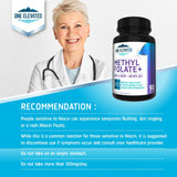 One support Methylfolate B9 Supplement in hand for size reference