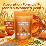 Oneoo Pumpkin Seed Oil Softgels back view of packaging