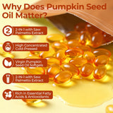 Oneoo Pumpkin Seed Oil Softgels side view of packaging